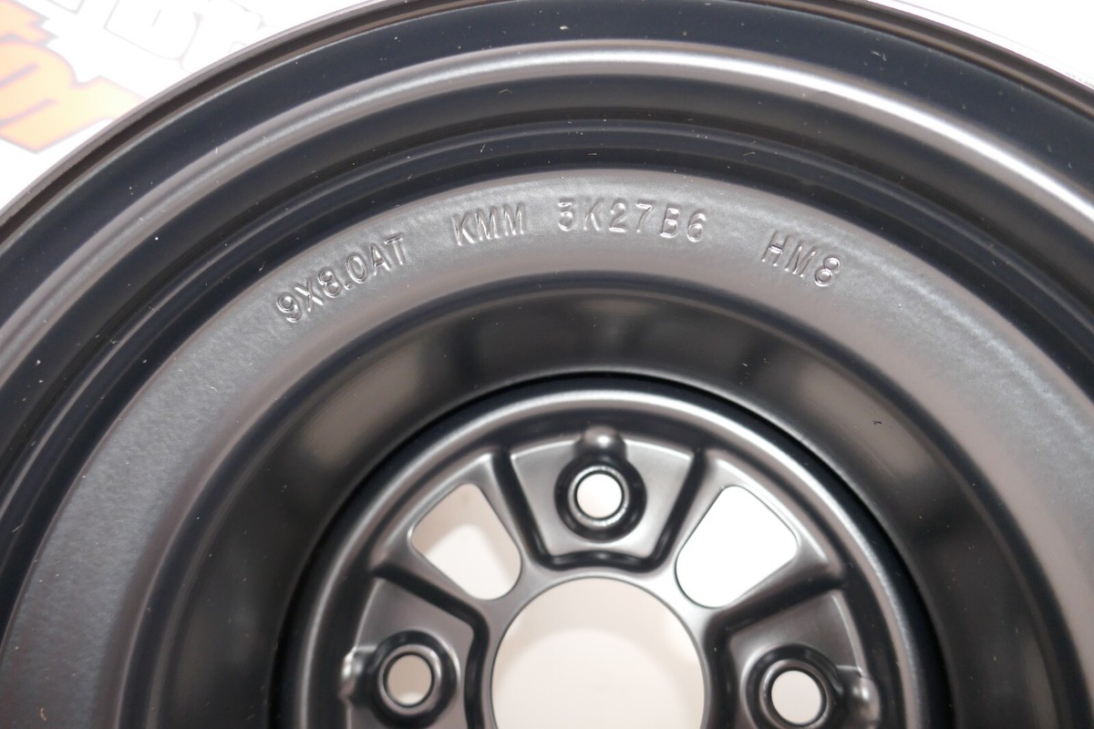 2012-2024 Honda TRX250 Recon Rear Wheel Black 42650-HM8-700ZA 9x8 2012-2024 Honda TRX250 Recon Rear Wheel Black 42650-HM8-700ZA 9x8