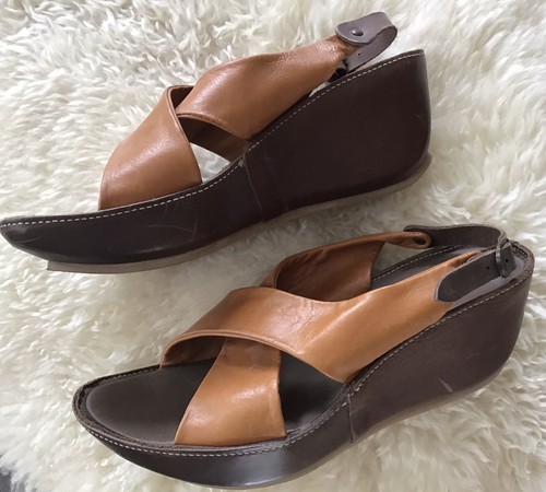Fly London Sandalette Wedges Keilsandale Gr. 40 Hellbraun - Bild 4 von 7