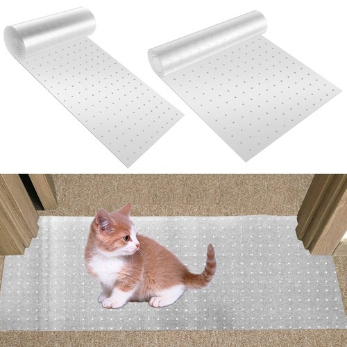 Carpet Cat Scratch Protector with Nail Bottom Nonslip Cat Anti