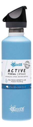 Cheeki Stainless Steel Bottle - Surf (Active) 750ml - Foto 1 di 3