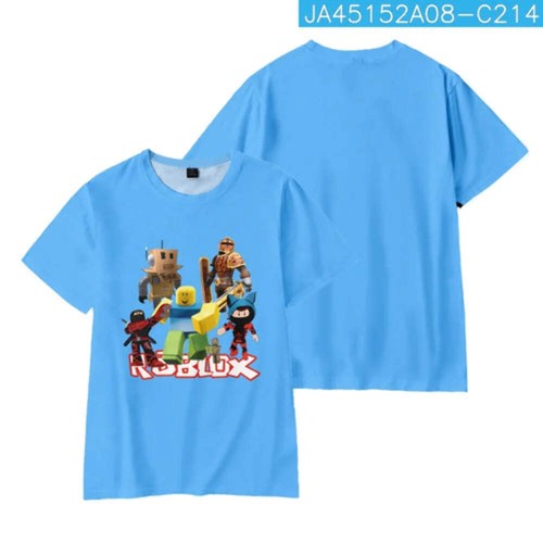 Roblox Kids T-shirt Boys Game Sports T-shirt Child Cartoon Short - Picture 34 of 79