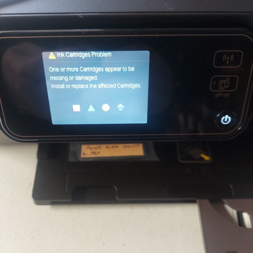HP Photosmart 5520 All-In-One Wireless Inkjet Printer Black Clogged Repair/Parts - Picture 7 of 7