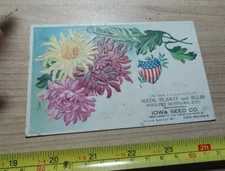 Vintage Iowa Seed Co Des Moines Advertising Embossed Post Card
