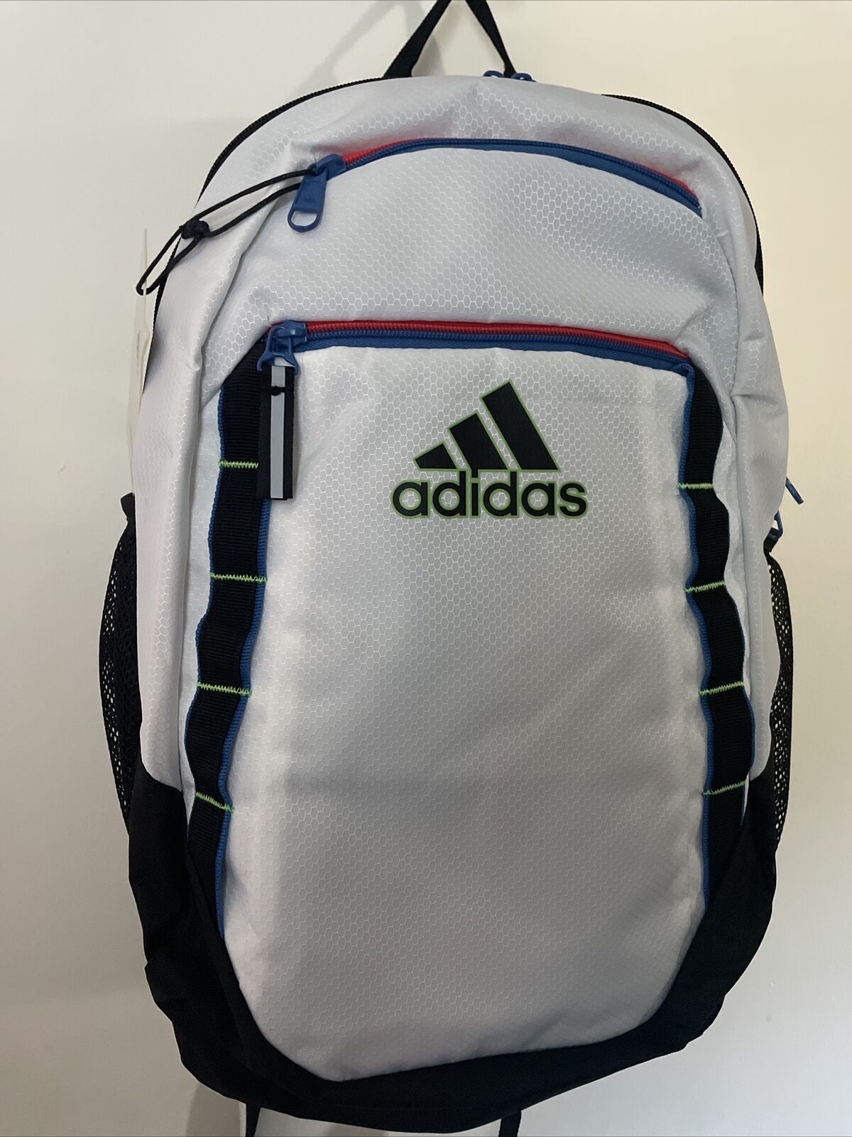 adidas Excel 6 Backpack NWT 3 Pockets Side Pouches Adj Straps