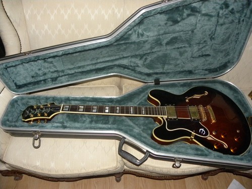 Guitarra Eléctrica Epiphone Sheraton con incrustaciones de nácar para  Zurdos | eBay