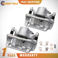 Front Left + Right Brake Calipers For Honda Accord Civic EX DX LX Fit Acura ILX