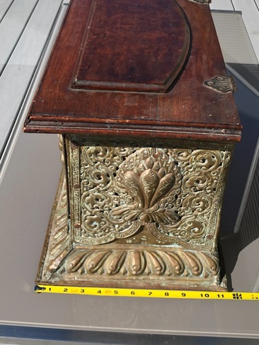 Antique Tibetan Monastic Repousse Prayer Reading Table, Altered to Box - Picture 18 of 18