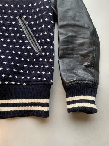 Junya Watanabe Comme Des Garcons Man Jacquard Nordic Varsity Jacket L Large 2007 - Picture 8 of 12