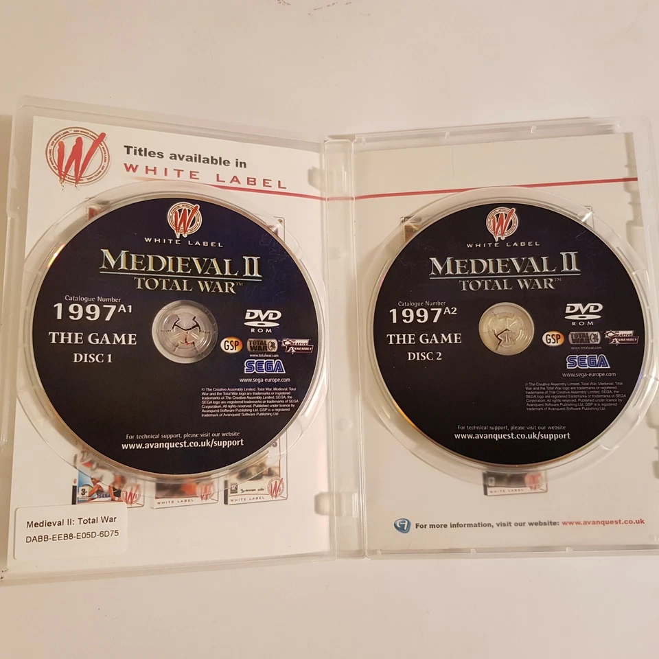 PC Game Sega Medieval II Total War Knights DVD ROM complete 2007 2-disc - Image 4 of 4