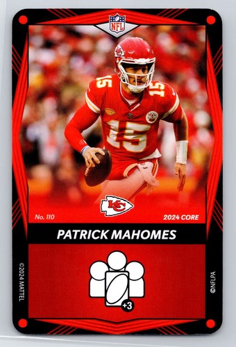 Patrick Mahomes 2024 UNO Elite Core Edition - Red #110 Kansas City Chiefs - Bild 1 von 2