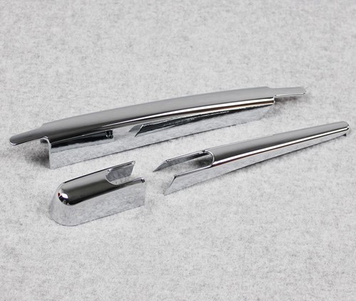 Chrome Rear Window Rain Wiper Cover Trim fits Nissan Qashqai Rogue Sport 2017-19 - Picture 3 of 7