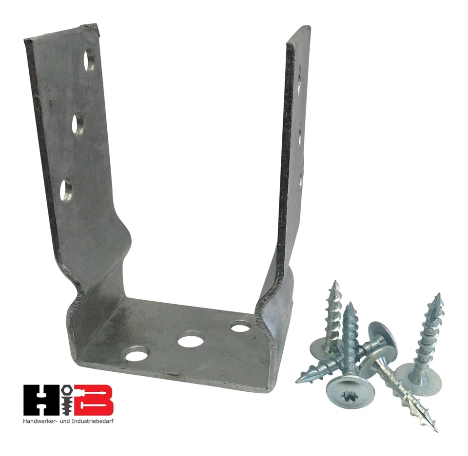 GAH ALBERTS PFOSTENTRÄGER U-Pfostenträger feuerverzinkt oder Pfostenschraube mit Zulassung zur freien Wahl