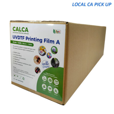 CA PICK UP 23.6'' x 328ft UV DTF Printing Film A Roll Crystal Label Sticker