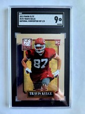 2013 PANINI DONRUSS ELITE NATIONAL TRAVIS KELCE RC! 1/5! SGC 9! 1/1! FIRST ONE!