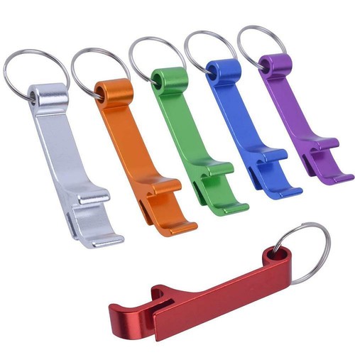 Portable 4 in 1 Bottle Opener Chain Keyring Keychain Metal Beer Bar 2022 - Picture 2 of 19