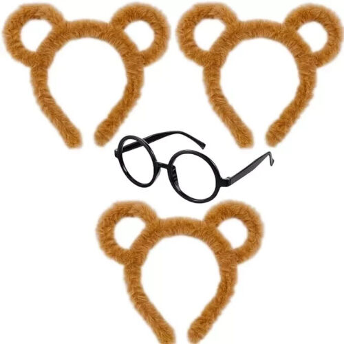 Chipmunks Garment Accessory Sets 1 Round Glasses Frame and 3 Ears Headband New