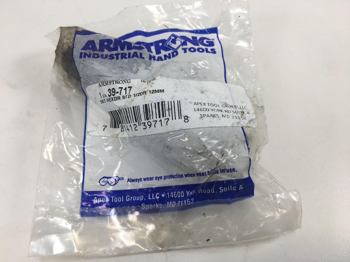 Armstrong 12MM Hex Key Bit 3 Inches Tall | 39717 | 39-717