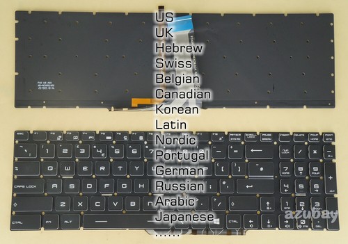 Keyboard For MSI MS-1799 MS-179B MS-179C MS-17A1 MS-17B1 MS-17B3 V143422CK2, RGB - 第 1/20 張圖片
