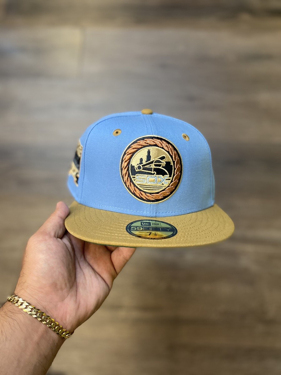 New Era Chicago White Sox Sky Blue/Khaki 59fifty Fitted Side