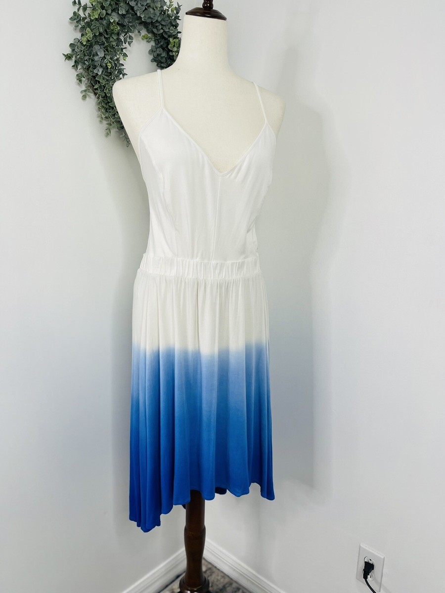 white to blue ombre dress Shop Cream Blue Ombre Dress, Haute Couture Dress, Ombre Wedding Dress, Tiered Tulle Gown, Wedding Separates, Engagement Photoshoot Dress -