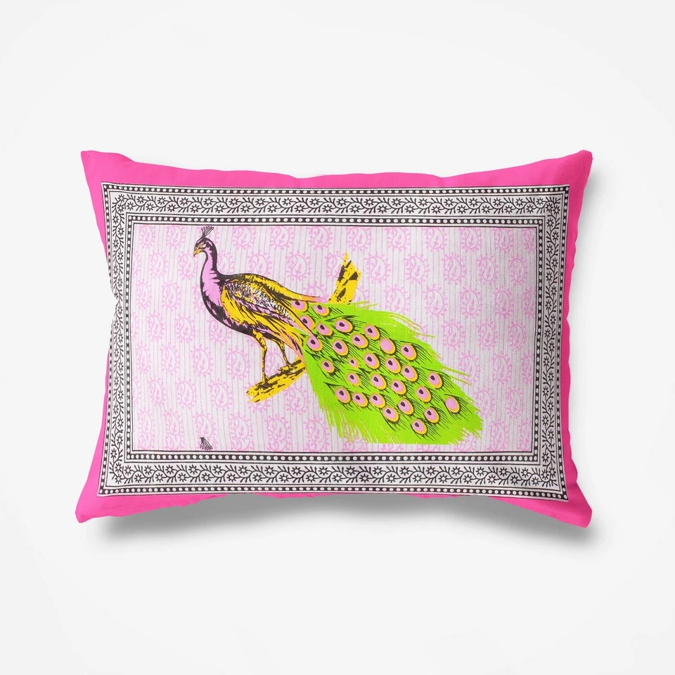 Sábana bajera boho tradicional india moderna de algodón floral con 2 fundas de almohada Foto 2 de 4