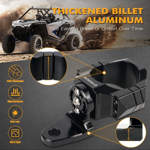 LED Whip Light Bar Mount Brackets + Rocker Switch 1.75"-2" Rollbar Cage For UTV - Picture 5 of 20
