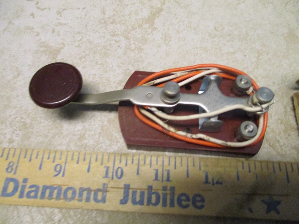 Calrad TK-10 Telegraph Sending Key  Morse Code With Box Amateur Radio Vintage  - Image 3 of 4