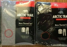 2PC Artic Trail Thermal Set Shirt & Pants Black or Gray L, XL, XXL New With Tags