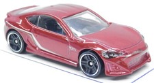 Hot Wheels Scion FR-S Dark Red Showroom 2013 Series GT86 Sports Car 1/64 Scale