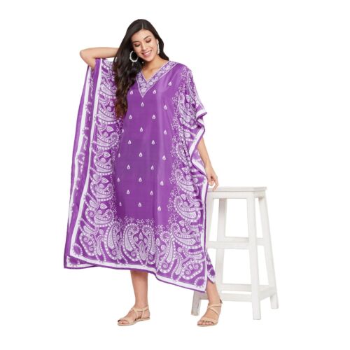 Abito maxi donna caftano lungo taglia taglie forti kimono boho caftano regalo di Natale - Foto 312 di 604