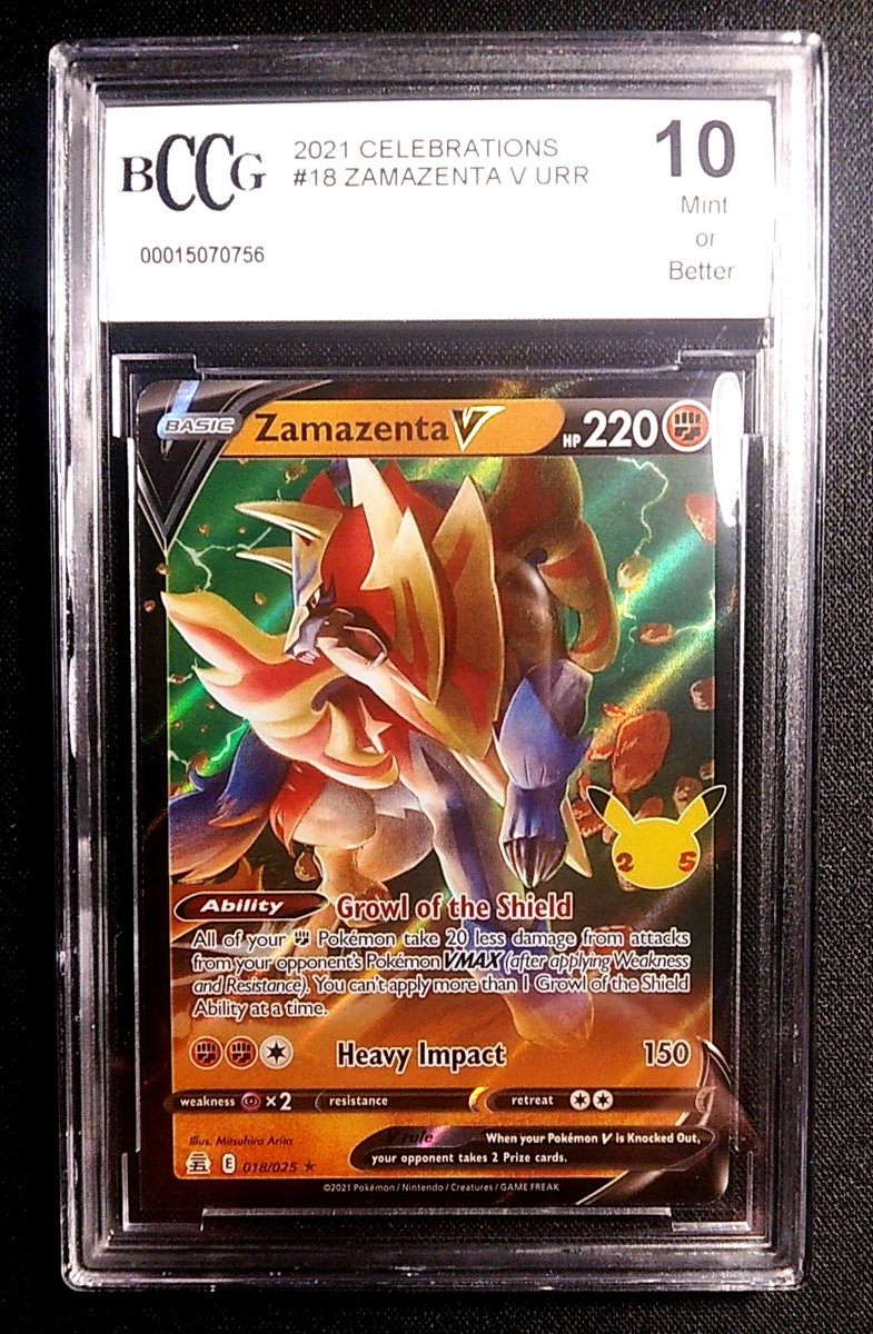 モモ Celebrate Zamazenta V 018/025 Celebrations Holo for sale online | eBay