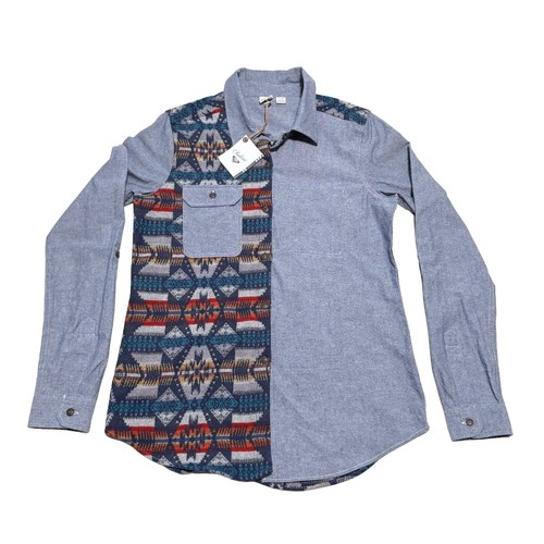 Pendleton Roxy Quiksilver Button Down Aztek Oxford Flannel New with Tags Size XL - Picture 5 of 8