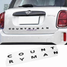 Black Auto Tail 3D Letter Emblem Trunk Badge For MINI Cooper Countryman R60 F60