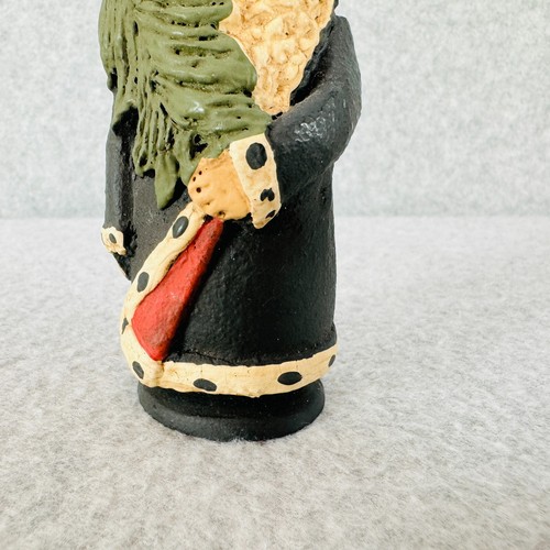 Estatuilla de árbol de Papá Noel de resina de 5" de alto rústica decoración del hogar de Navidad azul - Imagen 7 de 10