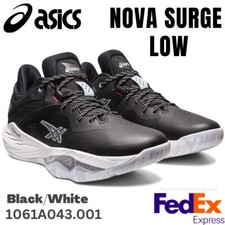 ASICS Basketball Shoes Nova Surge 1061A027 Black White Us8(26cm