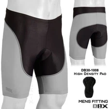 Mens Cycling Padded Shorts Tights MTB Bicycle Bike Hi-Density Grey ALL SIZE