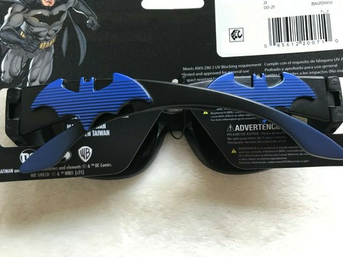 Batman Kids Boys Blue & Black 100% UV Protection Sunglasses Age 3+ NEW - Picture 5 of 12