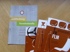 1x Buddenberg u. 3x Sitzschalen Formholzteile Gehäuse Möbel Fahrzeuge ca 1960