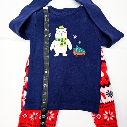 Cat & Jack Kid's Blue Polar Bear Winter Holidays Pajama Set Size 5T NWOT - Picture 11 of 14