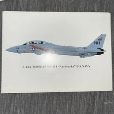 F-14A Tomcat VF-114 Aardvarks US Navy Oversized Postcard
