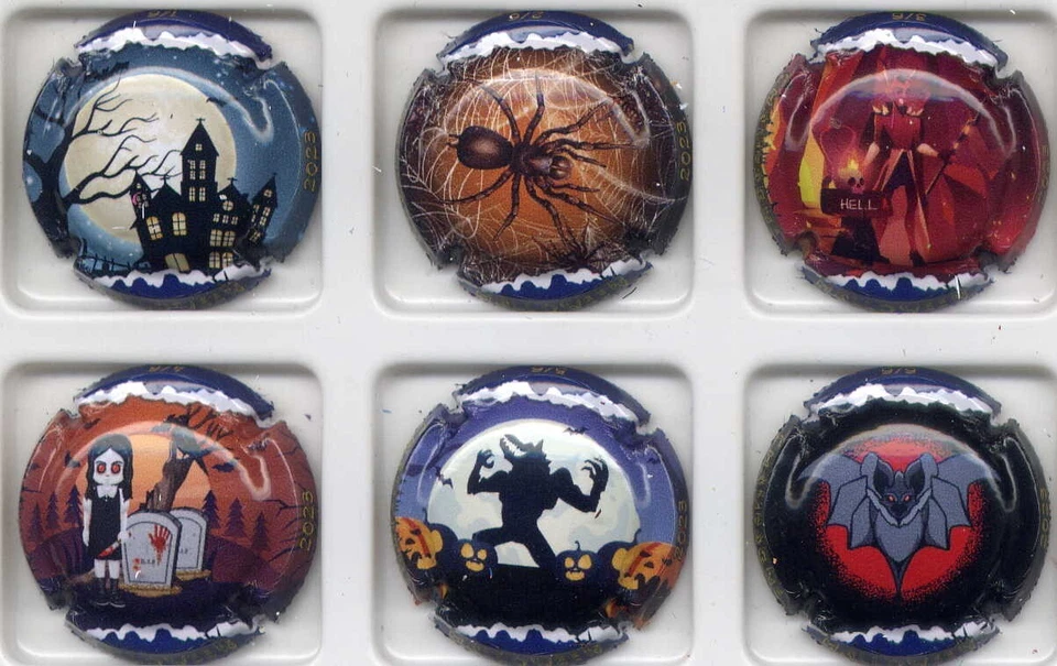 1343 Générique Halloween 2023 série de 6 capsules(g19)