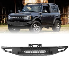 For 2021 - 2025 Ford Bronco Front Bumper Assembly Heavy Duty Textured Steel