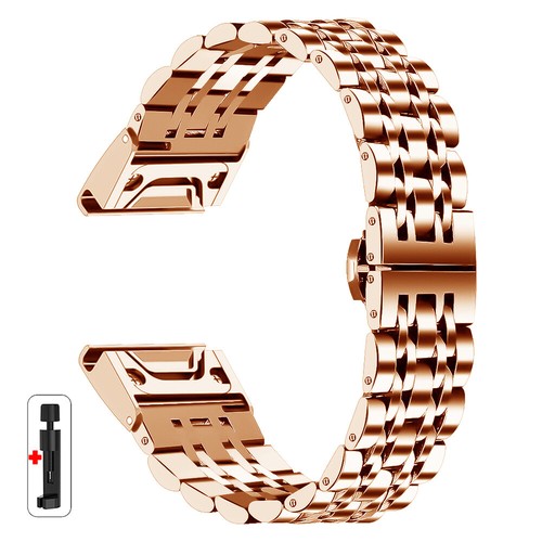 20 22 26mm For Garmin Fenix 6 6X 7X/6Pro/5Plus Quick Fit Steel Metal Band Strap - 第 17/22 張圖片