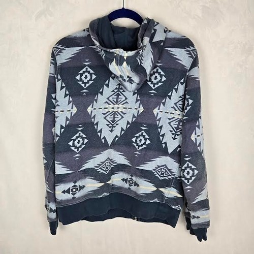 Polo Ralph Lauren Southwest Terry Logo hoodie L 18-20 / Men Small Aztec Zip Up - Picture 2 of 6