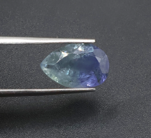 Piedra preciosa natural de tanzanita 4,70 crt 13x8,5 mm para hacer joyas piedra tallada en pera - Imagen 4 de 4