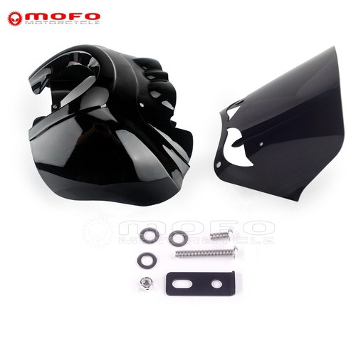 New Headlight Fairing Windshield For Harley Softail FXST Street Bob FXBB 2018-22 - Picture 6 of 9