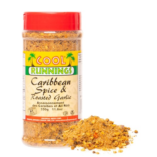 The Cool Running USA Caribbean Spice & Roasted Garlic 330g - Made with Natura...