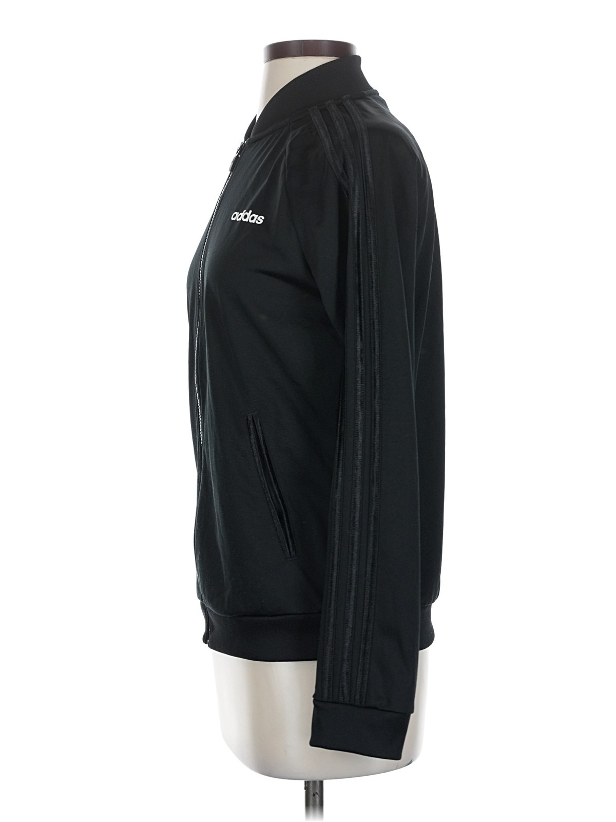 Adidas Women Black Track Jacket S thumbnail 4