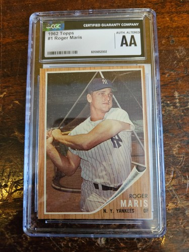 Roger Maris 1962 Topps CGC AA #1 New York Yankees 510