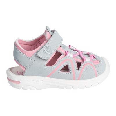 Ricosta Gary grau rosa Mädchen Sandalen wasserfreundlich geschlossene Zehe Sommer